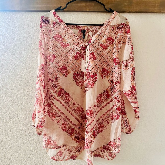 Maurices Blouse.  Sheer.  Perfect FALL colors.  Size XL. - Picture 1 of 4